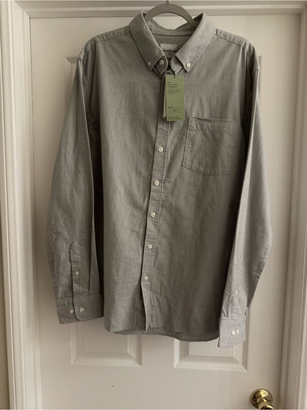 Goodfellow & Co Light Gray Button-Down Oxford Shirt